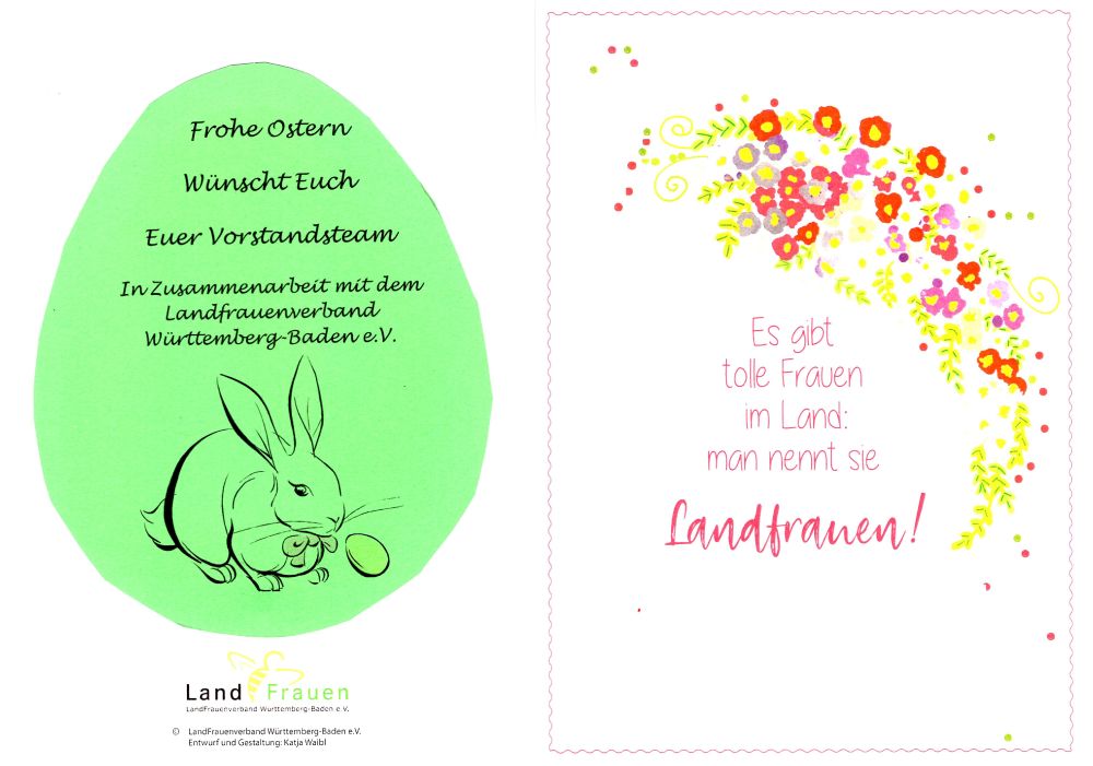 Frühlingsgruß Landfrauen Schatthausen an Mitglieder