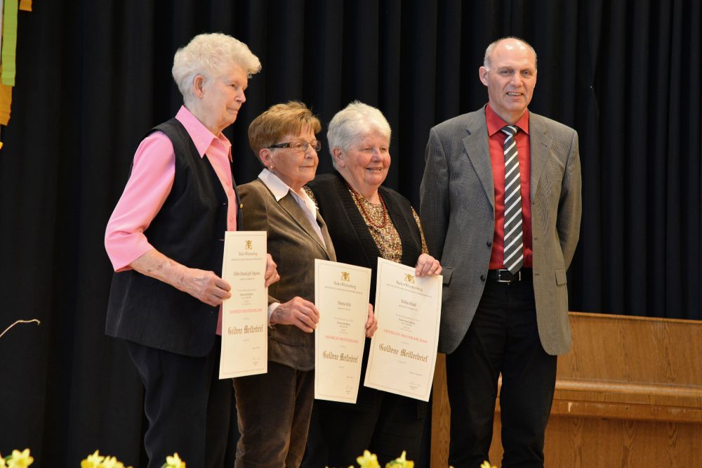 Übergabe der goldenen Meisterbriefe