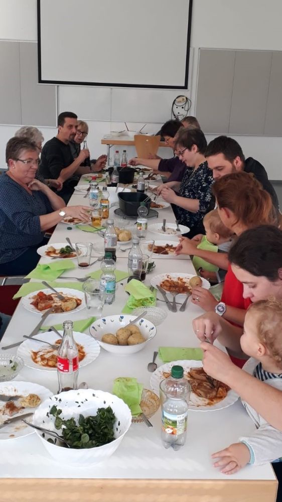 Mittagessen beim Braten Workshop